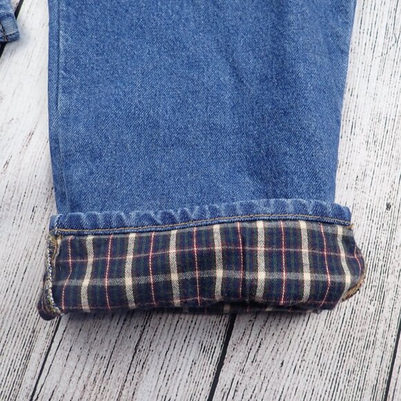 LL Bean Jeans Mens 40x29 Classic Fit Fleece Flannel Lined Blue Denim - Picture 7 of 10
